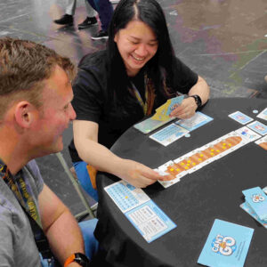 Playing Can't Go at the UKGE 2023 before the Kickstarter launch