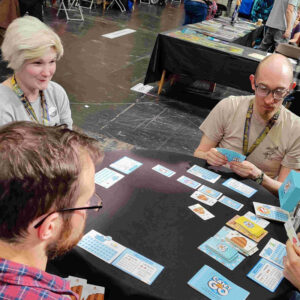 Playing Can't Go at the UKGE 2023 before the Kickstarter launch