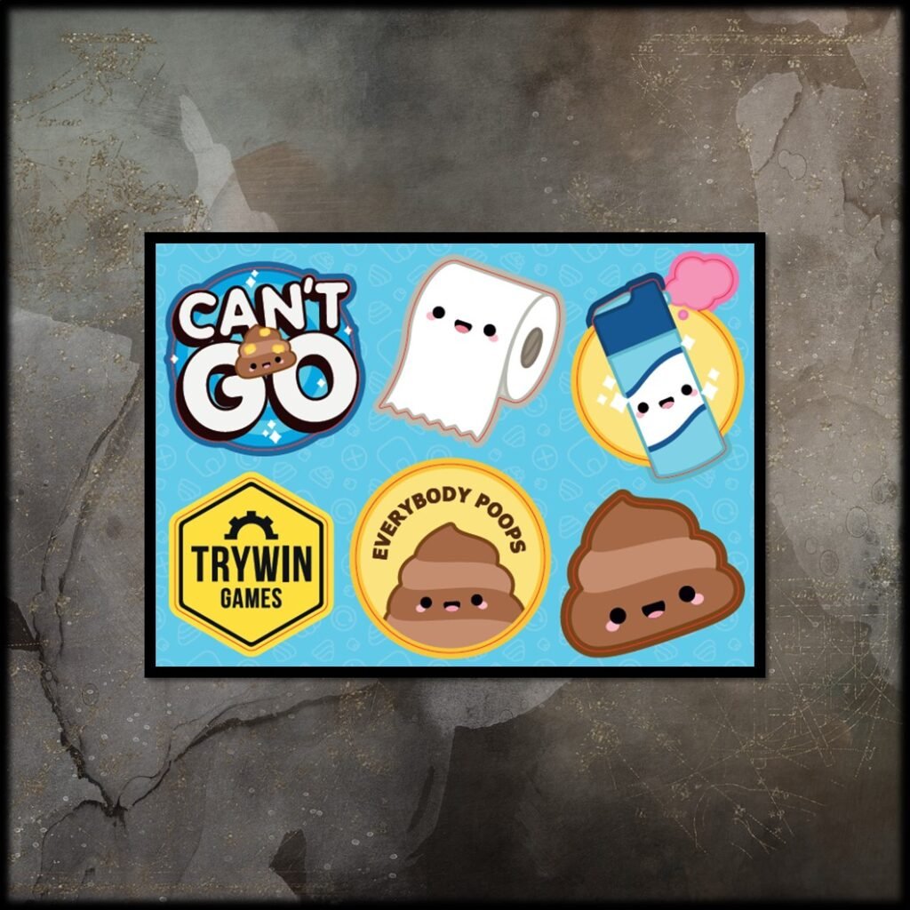 Can't Go A6 Sticker Sheet