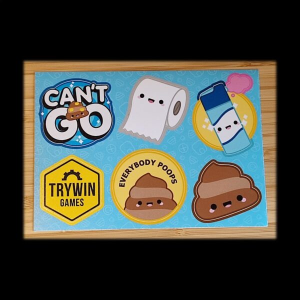 Can't Go A6 Sticker Sheet