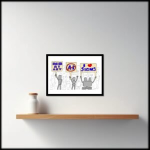 No AI Robots - A5 Art Print