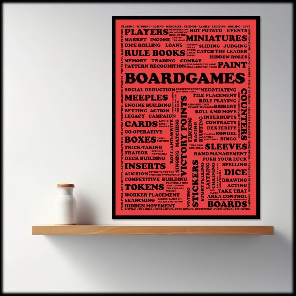 Boardgame Delights - A4 Art Print